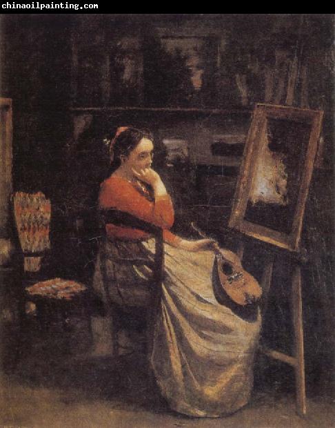 Jean Baptiste Camille  Corot The Studio