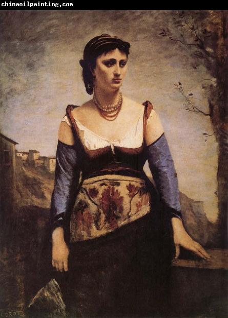 Jean Baptiste Camille  Corot Agostina