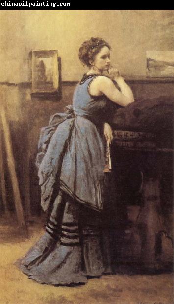 Jean Baptiste Camille  Corot Woman in Blue