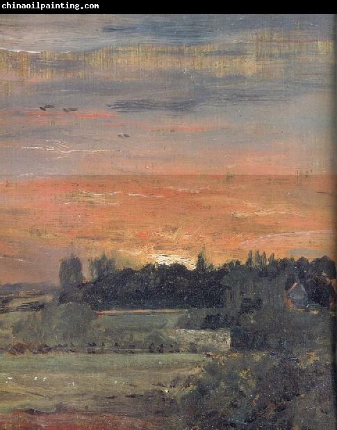 John Constable View towards the rectory