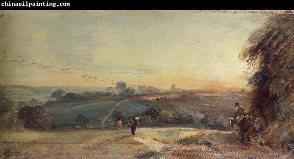 John Constable Autumnal sunset