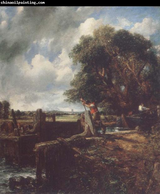 John Constable Flatford Lock 19April 1823