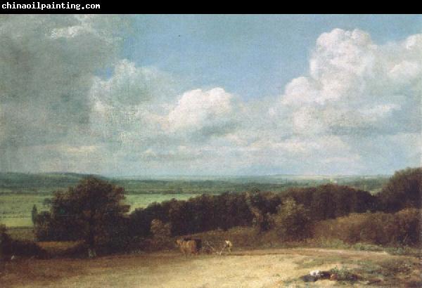 John Constable A ploughing scene in Suffolk