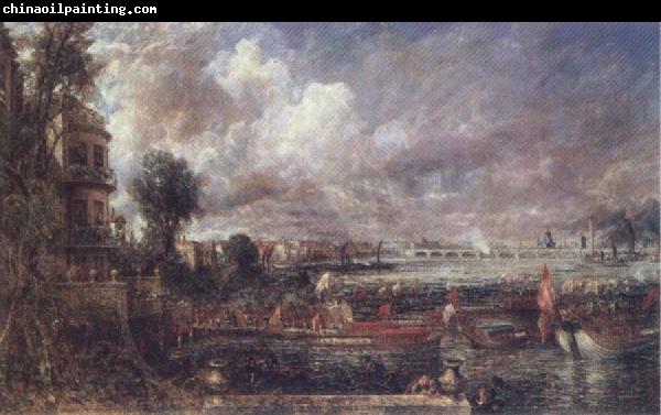 John Constable The Opening of Wateloo Bridge