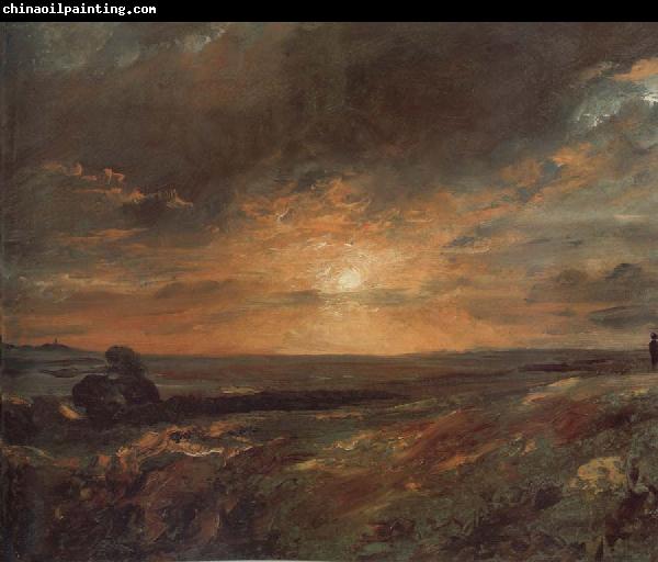 John Constable Hampsted Heath,looking towards Harrow at sunset 9August 1823