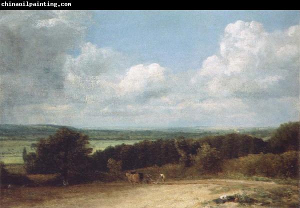 John Constable A ploughing scene in Suffolk