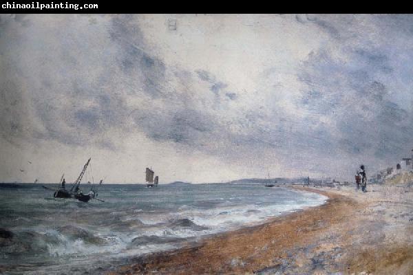 John Constable Hove Beach,withfishing boats