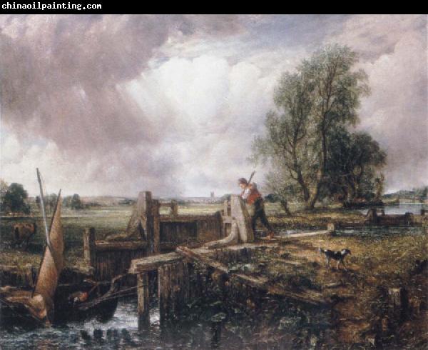 John Constable A voat passing a lock