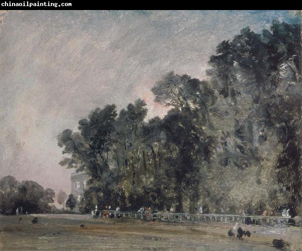 John Constable Landscape study:Scene in a park