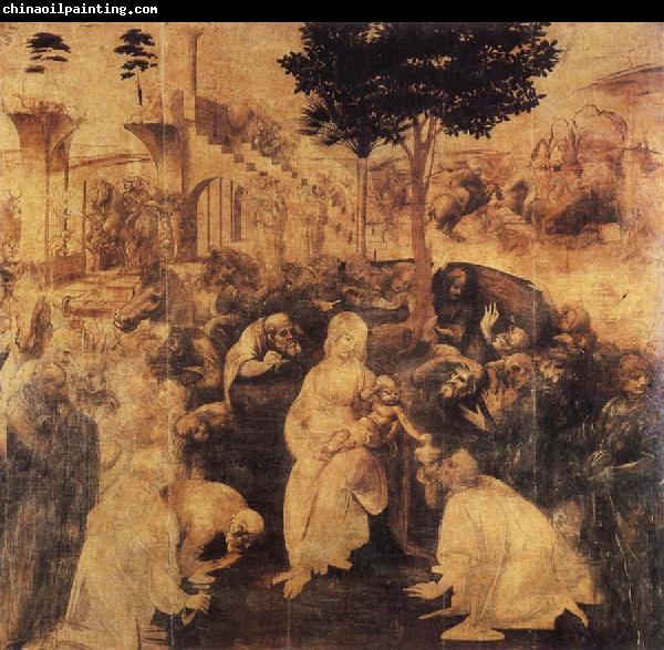 Leonardo  Da Vinci Adoration of the Magi