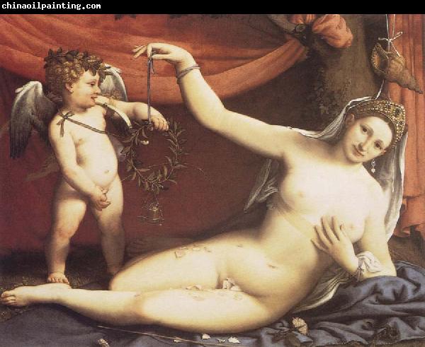 Lorenzo Lotto Venus and Cupid