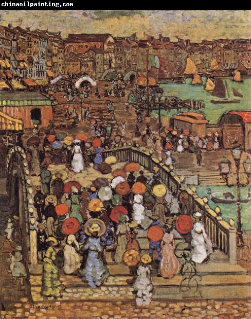 Maurice Prendergast Ponte della Paglia in Venice