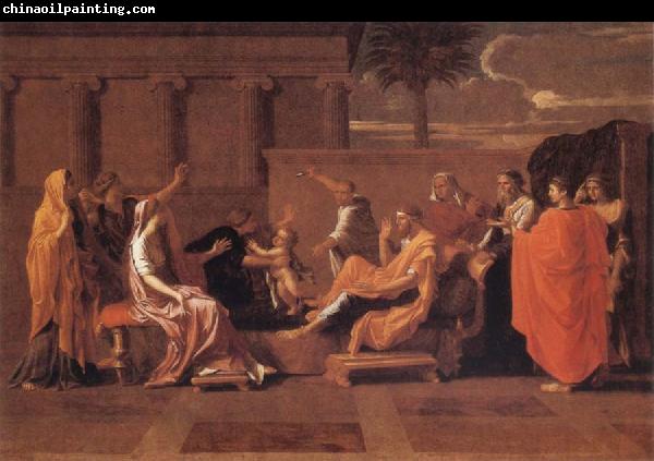 Nicolas Poussin Moses Trampling on the Pharaoh's Crown