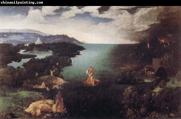 PATENIER, Joachim Landscape with Charon's Bark