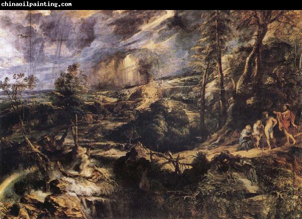 Peter Paul Rubens Stormy Landscape with Philemon und Baucis