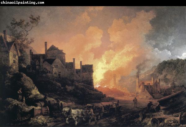 Philip James de Loutherbourg Coalbrookdale by Night