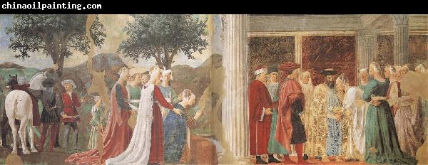 Piero della Francesca The Discovery of the Wood of the True Cross and The Meeting of Solomon and the Queen of Sheba