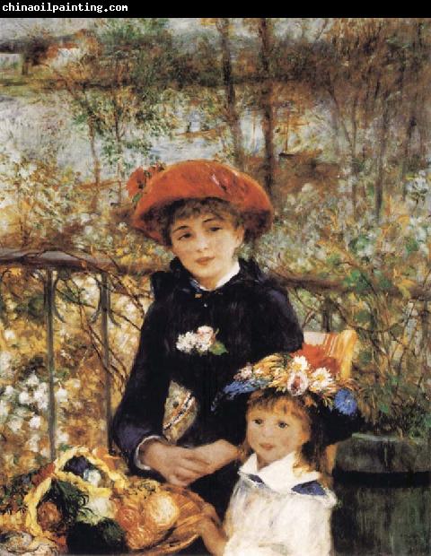 Pierre-Auguste Renoir On the Terrace