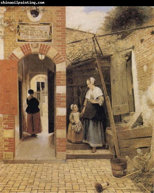 Pieter de Hooch The Courtyard of a House in Delft