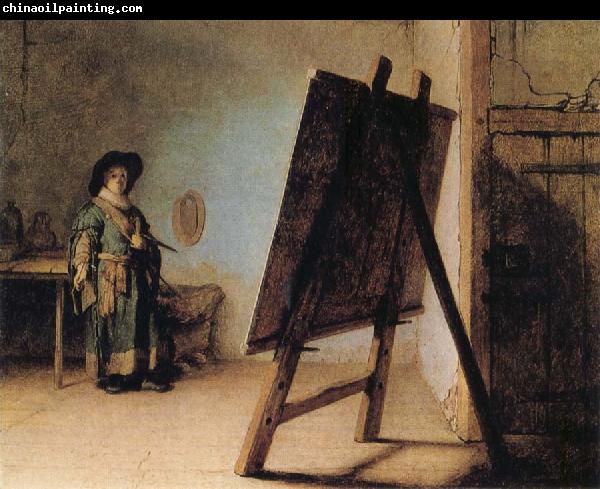 REMBRANDT Harmenszoon van Rijn The Artist in his Studio