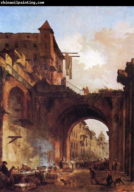 ROBERT, Hubert The Porta Octavia in Rome