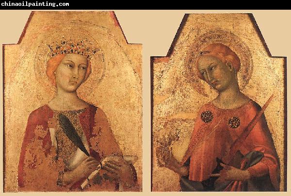 Simone Martini St Catherine and St Lucy