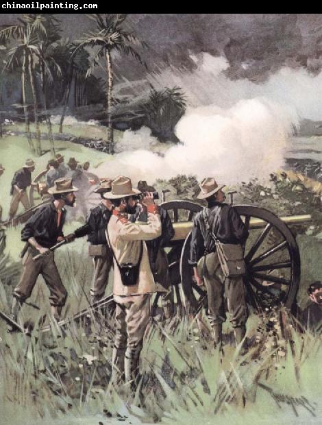 unknow artist Field Artillery in Action