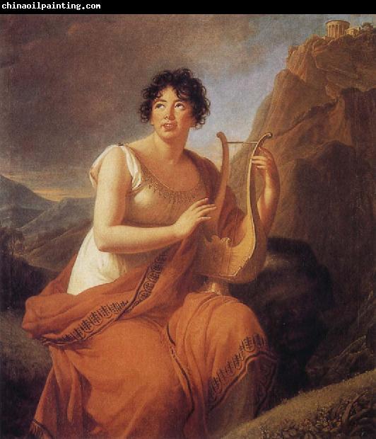 VIGEE-LEBRUN, Elisabeth Portrait of der Madame de Stael als Corinne