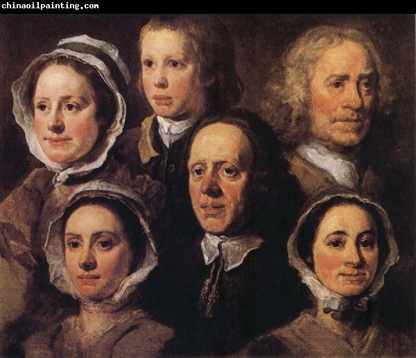 William Hogarth Heads of Six of Hogarth's Servants